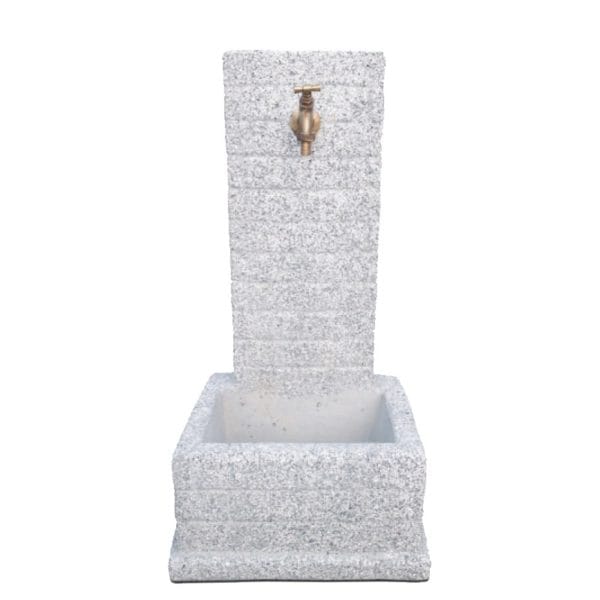 Fontana da giardino squadrata Mod. Bergamo