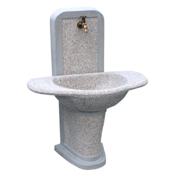 Fontana da Giardino in cemento martellinato - Mod. Pavia