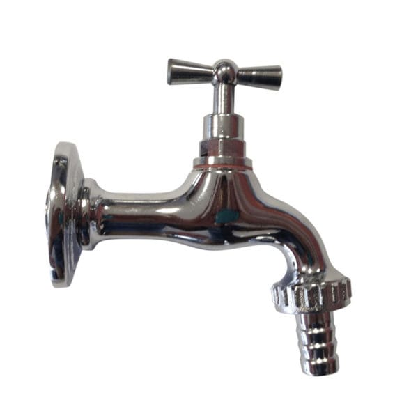 Rubinetto Economico in Ottone Cromato per fontana da Giardino