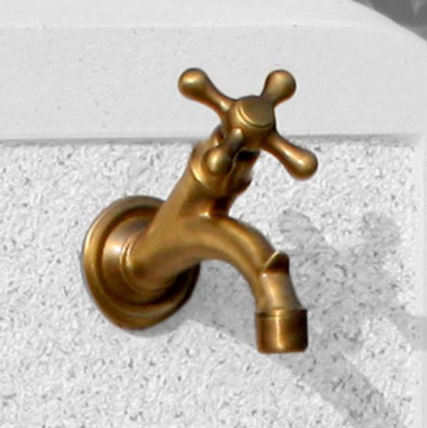 Rubinetto in Ottone per fontana da Giardino