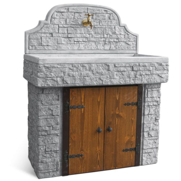 Lavandino per esterno con supporto Gaeta 100