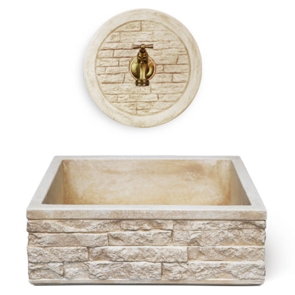 Lavello per esterno con rosone