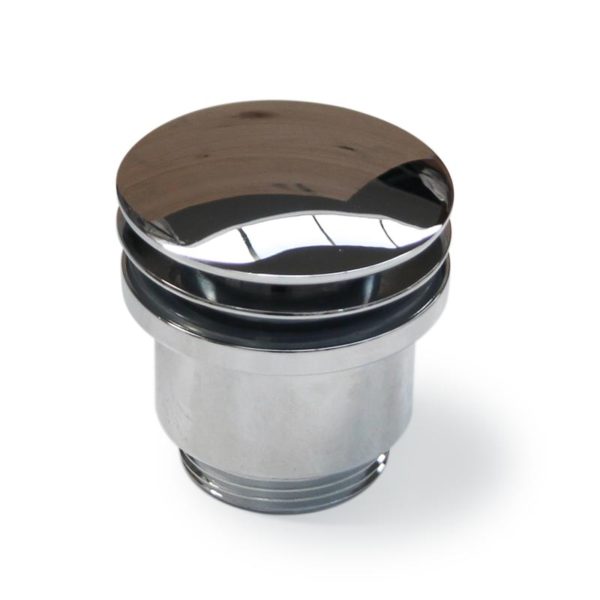 Piletta di scarico click clack in ottone cromato