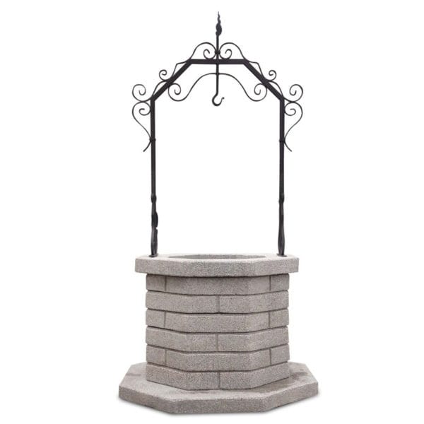 Pozzo Decorativo per Giardino in cemento Mod. Vesuvio